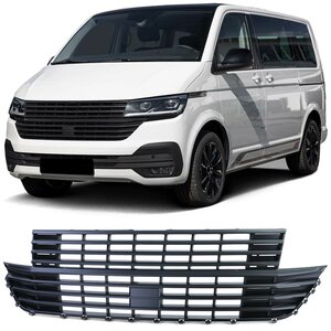 Sport Grill Zonder Embleem Mat Zwart Multivan Geschikt Voor Volkswagen Transporter T6.1 Facelift 