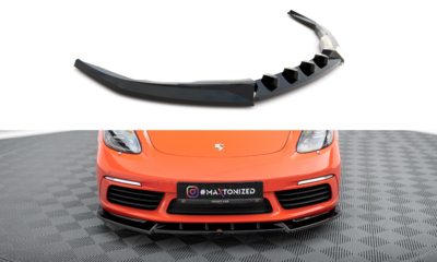 Maxton Design Porsche 718 Cayman 982C Voorspoiler Spoiler Splitter Versie 1