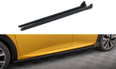 Maxton Design Peugeot 208 GT MK2 Sideskirt Diffusers Versie 1 + Flaps