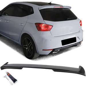 Seat Ibiza KJ1 5 DEURS Dakspoiler Extention Lip Styling Dak Spoiler Hoogglans Zwart