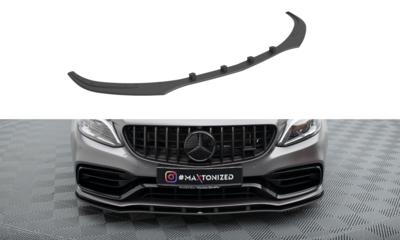 Maxton Design Mercedes C63 AMG Sedan / Estate Facelift Voorspoiler Spoiler Splitter Pro Street