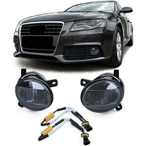  Smoke Glas Led Mistlampen Grill Bumper Geschikt Voor Audi A4 B8