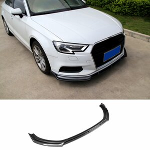 Carbon Look Spoiler Voorspoiler Splitter Lip Sportback Geschikt Voor Audi A3 8V Facelift 
