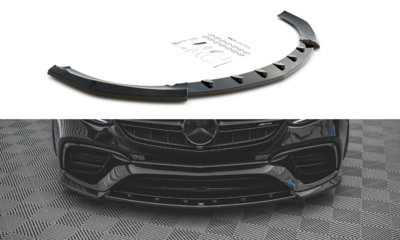 Maxton Design Mercedes E63 AMG W213 / S213 Sedan / Estate Voorspoiler Spoiler Splitter Versie 3