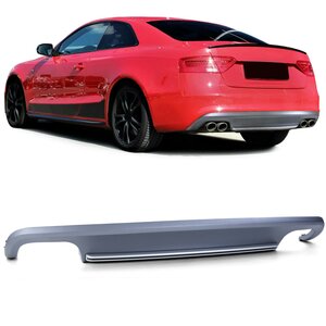 Audi A5 8T Achterbumper Diffuser Uitlaat Uitsparing L en R S5 RS5 Look 