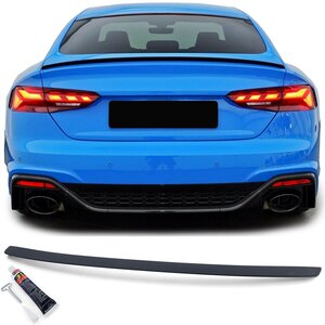 Audi A5 S5 RS5 F5 Kofferklep Spoiler Achterklep Mat Zwart S line Styling