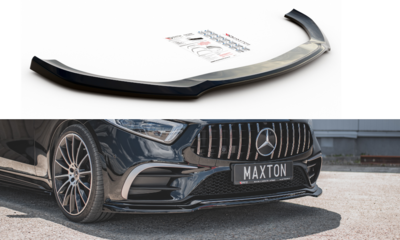Maxton Design Mercedes CLS 53 AMG / AMG Line C257 Voorspoiler Spoiler Splitter Versie 3