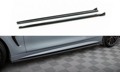 Maxton Design Bmw 4 Serie F32 M Pack Coupe Sideskirt Diffusers Versie 2