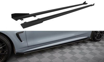 Maxton Design Bmw 4 Serie F32 M Pack Coupe Sideskirt Diffuser Pro Street + Flaps