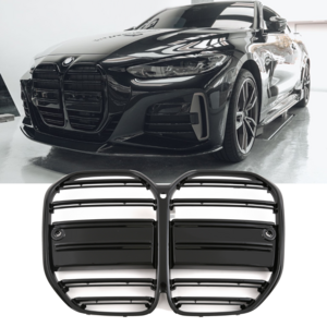 Passend Voor Bmw 4 Serie G22 Coupe G23 Cabriolet Sport Grill Hoogglans Zwart M4 Look