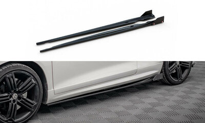 Maxton Design Sideskirt diffusers Versie 2 + Flaps Geschikt Voor Volkswagen Scirocco R 