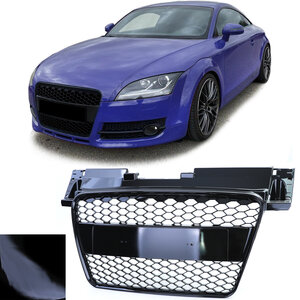 Audi TT 8J 06 t/m 10 Sport Grill Hoogglans Zwart Zonder Embleem 