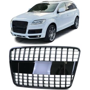 Audi Q7  Sport Grill Zonder Embleem Glans Zwart 