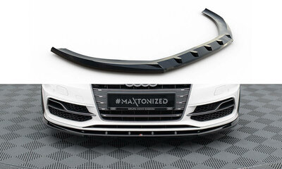 Maxton Design Audi S3 / A3 8V S Line Sportback / Hatchback Voorspoiler Spoiler Splitter Versie 1