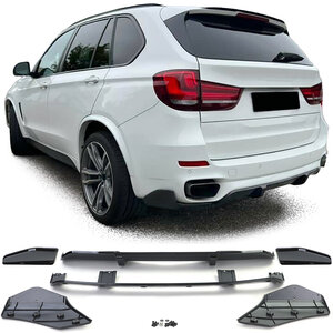 Passend Voor Bmw X5 F15 M Pakket Achterbumper Diffuser Hoogglans Zwart Performance Look