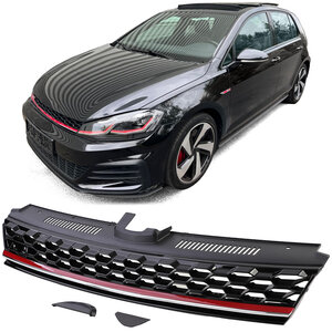 Embleem loos GTI Look Grill Rode Bies Geschikt Voor Volkswagen Golf 7 Facelift 