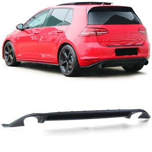 Diffuser Mat Zwart Styling Geschikt Voor Volkswagen Golf 7 GTI 