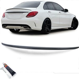 Mercedes C Klasse W205 Kofferklep Spoiler Achterklep 43AMG 63AMG AMG Look Styling Glans Zwart