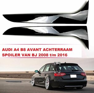 Achterraam Spoiler Wings Achterruit Spoiler Geschikt Voor Audi A4 B8 B8.5 Avant 