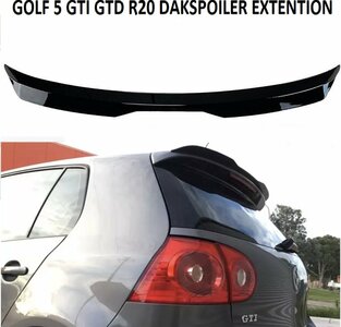 Volkswagen Golf 5 GTI Achterklep Spoiler Extension Carbon Look