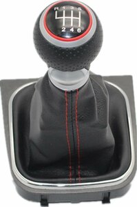 Lederen Sport Pook Schakel 6 Speed Geschikt Voor Volkswagen Golf 6 