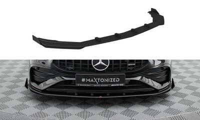 Maxton Design Mercedes A35 AMG W177 Facelift Voorspoiler Spoiler Splitter Pro Street + Flaps