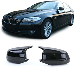 Passend Voor BMW 5 Serie F10 F11 M5 Look Wing Spiegelkappen Hoogglans Zwart