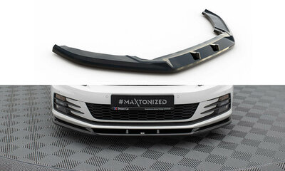 Maxton Design Voorspoiler Spoiler Splitter Versie 1 Geschikt Voor Volkswagen Scirocco Facelift 