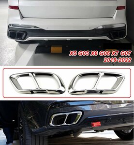 Passend Voor Bmw X6 G06 Chrome uitlaat trim Sierstuk