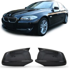 Passend Voor BMW 5 Serie F10 F11 M5 Look Wing Spiegelkappen Carbon Look