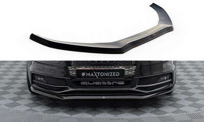 Maxton Design Audi S4 / A4 S Line B8 Facelift Splitter Spoiler Voorspoiler Versie 1