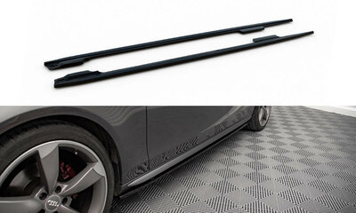 Maxton Design Audi A4 / S4 B8 S-Line Facelift Sideskirt Diffuser Versie 2