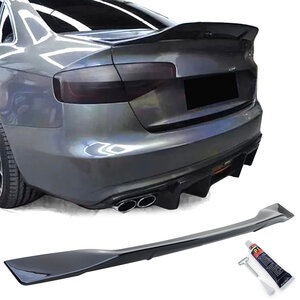 Audi A4 8K Sedan Achterklep Ducktale Spoiler Glans Zwart