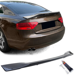 Audi A5 8T Coupe 8F Cabriolet Achterklep Ducktale Spoiler Glans Zwart