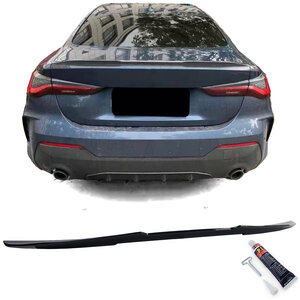 Passend Voor Bmw 4 Serie G22 Sedan G23 Cabrio Achterklep Ducktale Spoiler Glans Zwart