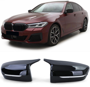  Bmw 5 Serie G30 G31 Hoogglans Pianolak Zwart Wing Spiegel Spiegelkappen Evo M Look