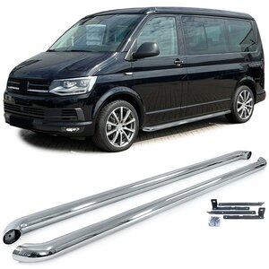  Sidebars RVS Gepolijst Versie 2 Geschikt Voor Volkswagen Transporter T5 T6