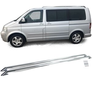 Dakrailing Dakrail RVS Gepolijst Geschikt Voor Volkswagen Transporter T5 T6 