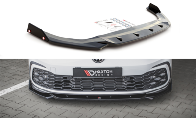 Maxton Design Voorspoiler Spoiler Splitter Versie 2 + Flaps Geschikt Voor Volkswagen Golf 8 GTI / GTI VIII 
