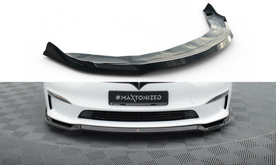 Maxton Design Tesla Model S Plaid Voorspoiler Spoiler Splitter Versie 2