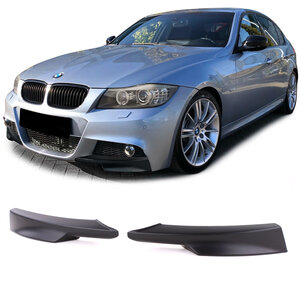 Bmw 3 Serie E90 E91 LCI M Pakket Bumper Splitters Hoeken Mat Zwart