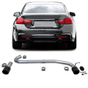 Bmw 4 serie F32 F33 F36 2 x Uitlaat Sierstuk M Pakket Diffuser Black Tip M4 435i Look 