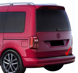 Achterbumper Bumper Bescherming Lijst Donker Chrome Geborsteld RVS Geschikt Voor Volkswagen Caddy Vanaf 2015 