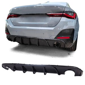 Passend Voor Bmw 4 serie G26 Gran Coupe M Pakket Achterbumper Diffuser Glans Zwart