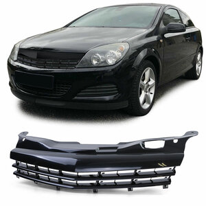 Passend Voor Opel Astra H Facelift Embleemloze Sport Grill Glans Zwart