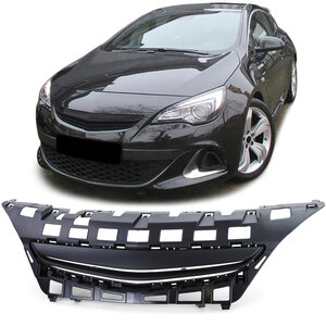 Passend Voor Opel Astra J GTC 3 Deurs Embleemloze Sport Grill Mat Zwart