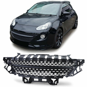 Passend Voor Opel Adam Embleemloze Sport Grill Glans Zwart