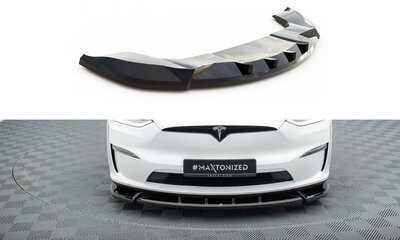 Maxton Design Tesla Model X Facelift Voorspoiler Spoiler Splitter Versie 2