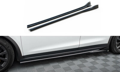 Maxton Design Tesla Model X Facelift Sideskirt Diffusers Versie 1