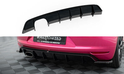 Maxton Design Rear Valance Centre Diffuser Spoiler Geschikt Voor Volkswagen Scirocco 